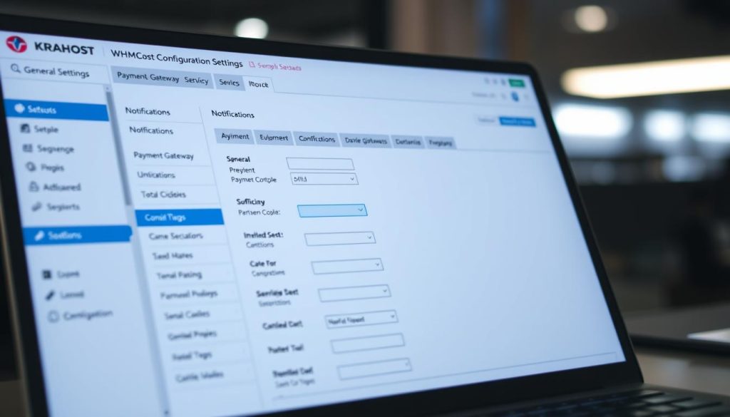 WHMCS configuration settings